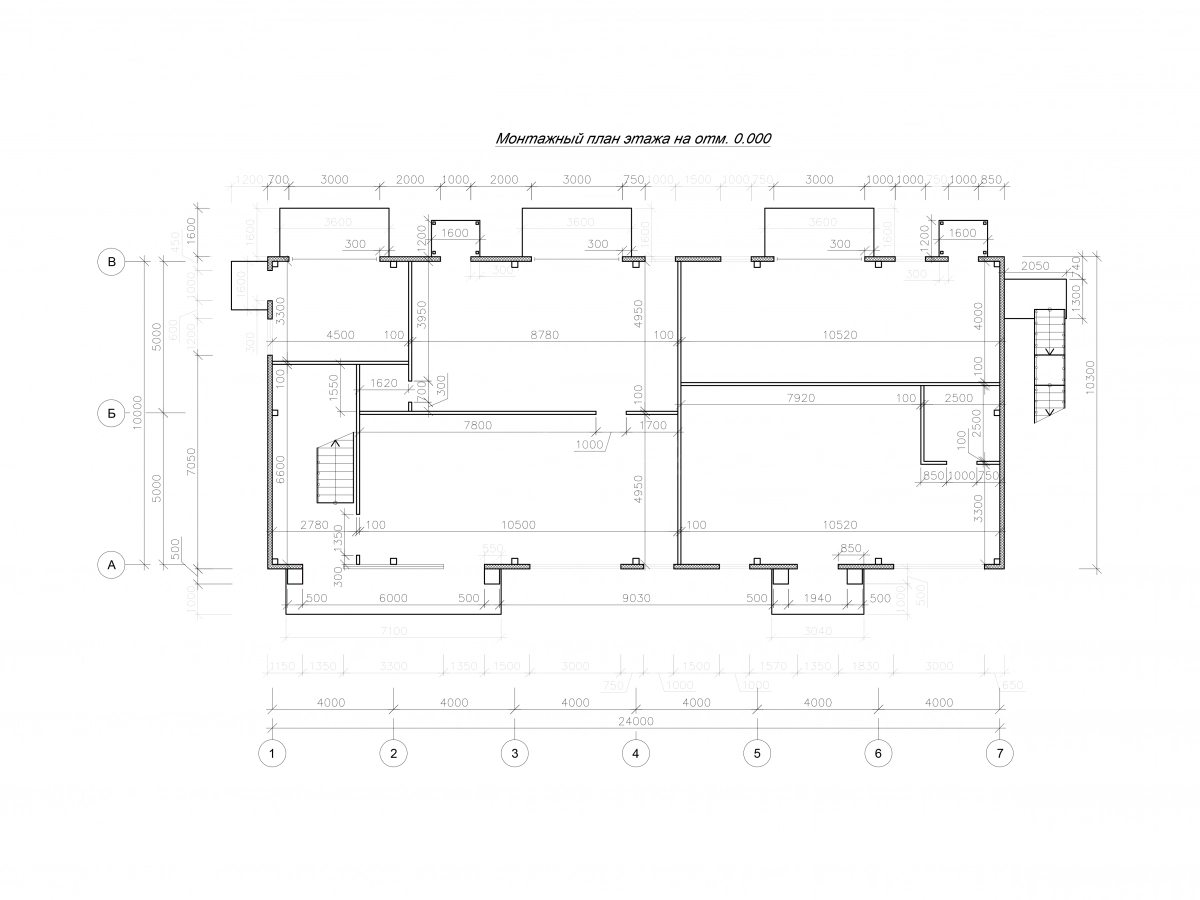 Планировка Офис из сэндвич-панелей -  фото 7