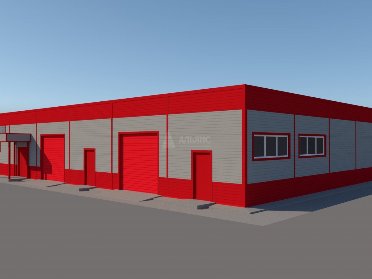 3D визуализация СТО из сэндвич-панелей - фото 9