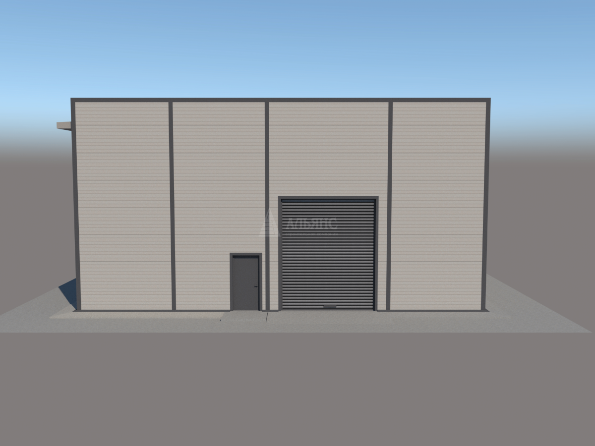 3D визуализация СТО из сэндвич-панелей - фото 11