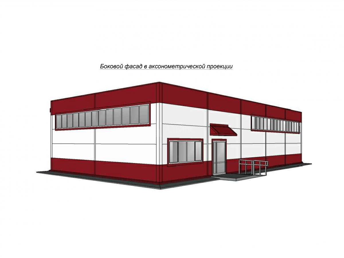3D визуализация Магазин из сэндвич-панелей - фото 6